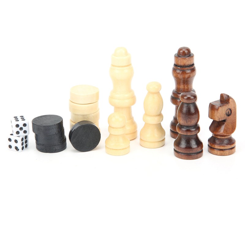 3‑In‑1 Chess Checkers Gobang Folding Chess Board Portable Interactive Chess