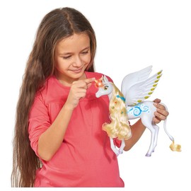 Simba 109480095 Mia and Me Magic Unicorn Onchao with Light and Sound/Moving Wings/Plays Title Song, 25 cm