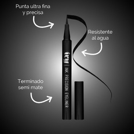 Kit Rimel Micro Fibras Negro, Rimel Profesional Silicon Cafe, Aceite para Pestañas, Crema Contorno de Ojos Prosa + 2 Delineador de Ojos Ivy; Negro y Cafe