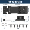 MINSHUXI Security Hasp Lockable 3-Digit Combination Lock Hasp Security Hasp