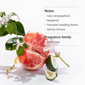 Clinique Happy Body Spritz | Notas de pomelo, bergamota, flor de boda hawaiana + mimosa de primavera, fragancia para mujer, 4.2 onzas líquidas