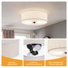CALOKES Flush Mount Ceiling Light Fixture, 13" Close to Ceiling