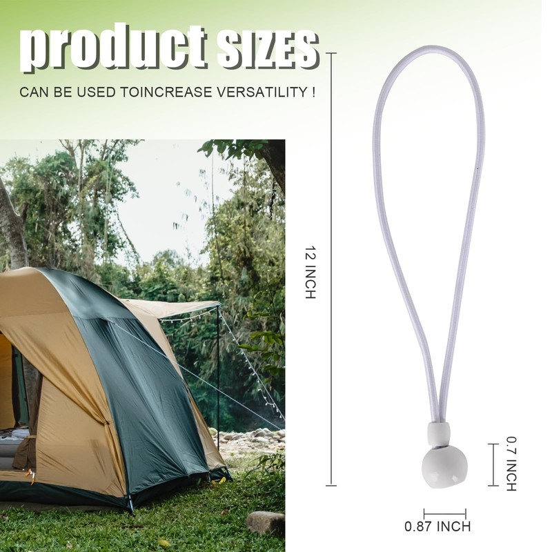 Versatile Windproof Bungee Cord Durability Tie Down Cords UV Resistant