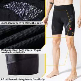 Souke Sports Men’s 4D Padded Cycling Shorts - Breathable & Quick Drying Cycling Shorts, 3xl