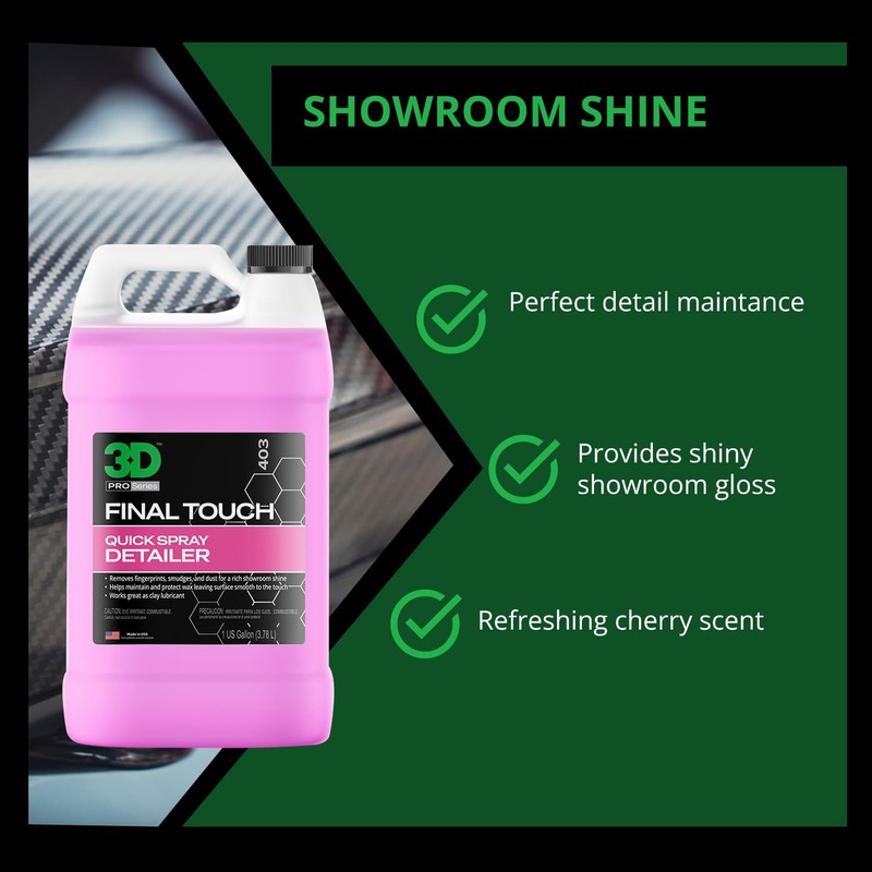 3D Final Touch Quick Detail Spray - Easy Spray On,