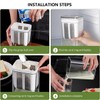 ETOFIXEE Greek Yoghurt Strainer, Yoghurt Strainer with Lid, 1100 ml