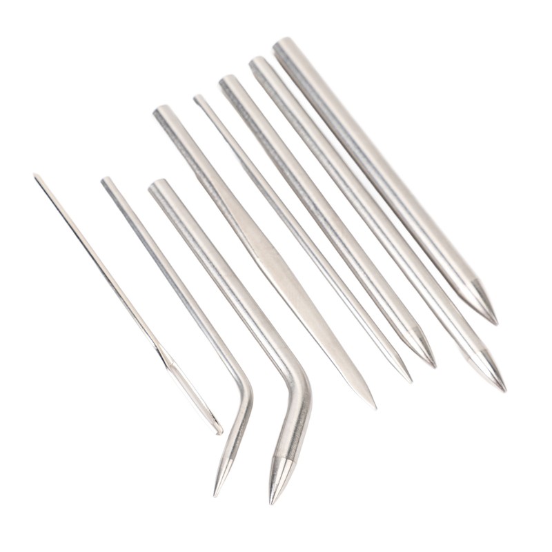 12Pcs Stainless Steel Paracord Stitching Set Paracord Needle with Storage