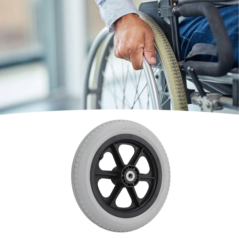 Rueda para Silla de Ruedas, Piezas de Repuesto Antideslizantes para