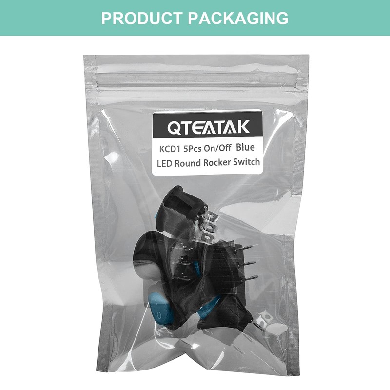 QTEATAK SPDT AC 6A/125V 10A/250V 3 Pins 2 Position On/Off