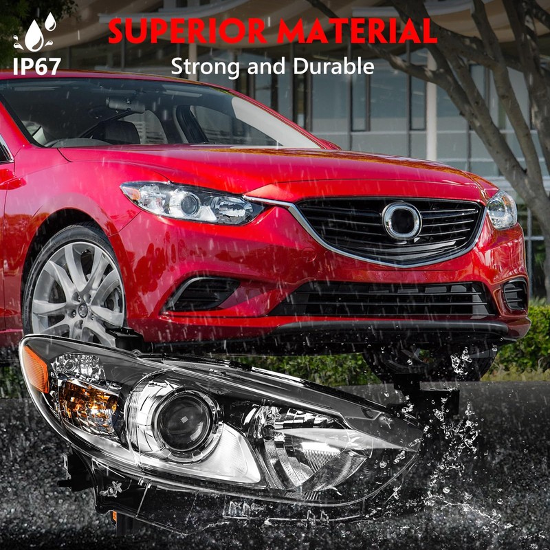 Huray Halogen Headlight Assembly for Mazda 6 2014 2015 2016