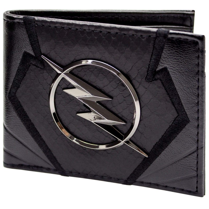 The Flash Zoom Emblem Jay Garrick Metal Bolt Emblem Wallet
