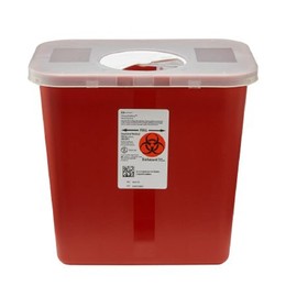 Covidien Sharps 2 Gallon Container with Rotor Lid