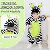 LOLANTA Unisex Baby Zebra Costume, Toddler One-Piece Hooded Animal Fancy