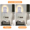 CNMYKYDS Wall Mounted Reading Light with Shelf - 3 Color
