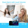 UPOWA Extra Loud Alarm Clock with Bed Shaker for Heavy