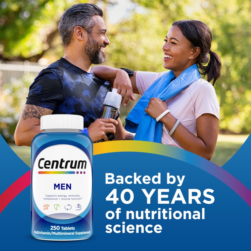 Centrum Multivitamin for Men, Multivitamin/Multimineral Supplement with Vitamin D3, B