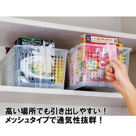 不動技研 キッチン収納ケース ストックハンドルバスケット キャスター付き F-2554