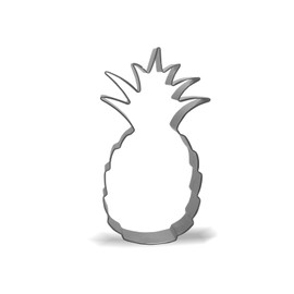 Keewah Pineapple Cookie Cutter, 5 x 2.7 inch, Stainless Steel