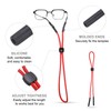 HARFINGTON 4pcs Glasses Strap Adjustable Eyeglasses Strap Anti-slip Sunglasses Holder