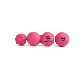 MANYTONEZ Massage Ball Set - Lacrosse, Spiky, Peanut Balls - for Trigger Point, Physical Therapy, Myofascial Release, Deep Tissue Pressure Point - of Back, Foot, Shoulder Muscle