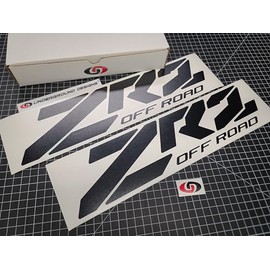 ZR2 Custom Block Style Decals (2pk) Truck Bed Fender Stickers Fits Chevy Silverado 1500 Colorado 2015-2025 ZR-2 4x4 Select Colors: (Matte Blackout)