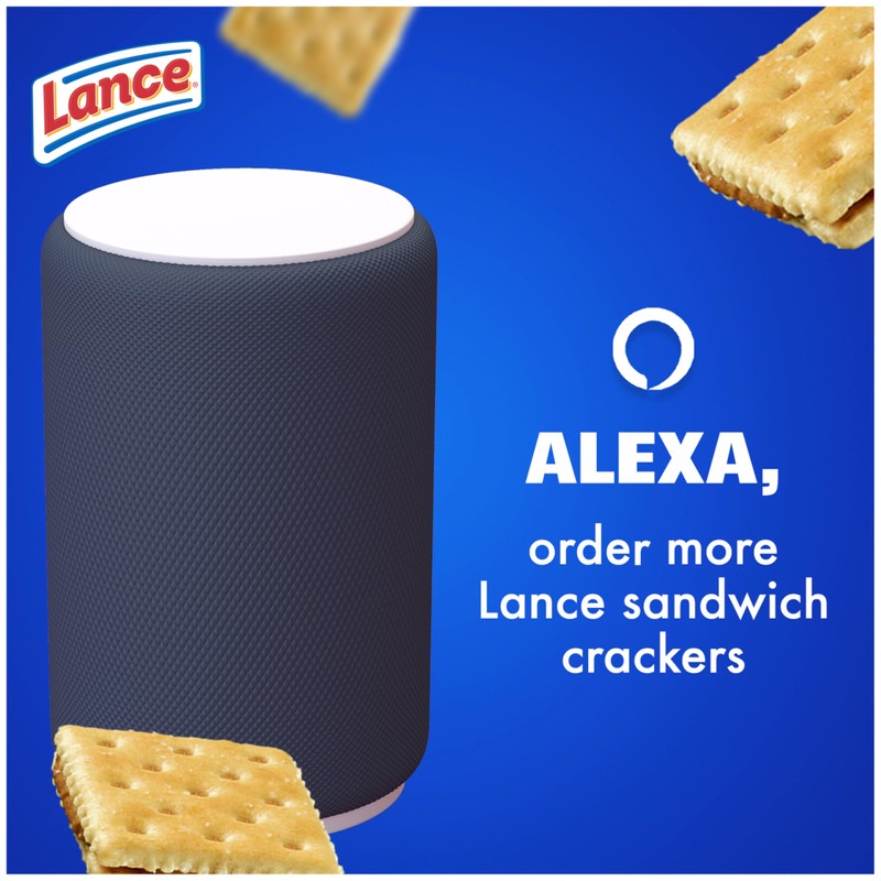Lance Sandwich Crackers, Captain's Wafers, Variety Pack, 8 Individual Packs,