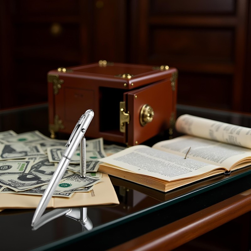 Wpppan Invisible Ink Pens, Multifunction Security Marker LED UV Light