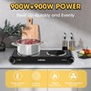 CUSIMAX Hot Plate,Portable Electric Stove Top Burner,1800W Double Infrared Cooktop