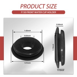 Tippwoo 20 PCS Car Air Hose Glad Hands Grommets Round Seals, Flexible Waterproof Trailer Glad Hand Gasket Kit, Unviersal Automotive Rubber Glad Hand Accessories for Most Trucks (Black)