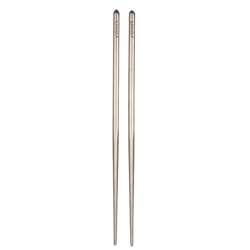 4pcs Titanium Tableware Camping Fork Spoon Cutter Chopsticks Ultra Light