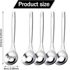 4 PCS Cuchara Pelador De Nopales,Cactus Peeler Spoon,Stainless Steel Nopales Peeler,Easy to Clean Tool for Dealing with Cactus, Making Shrimp Balls & Meatballs Spoon Kitchen Tools