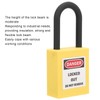 FILFEEL Lockout Lock, 38mm Nylon Industrial Site Security Padlock Security