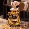 Glass Magnetic Tea Pot,Lazy Kungfu Drip Teapot with Infuser,Magnetic Water