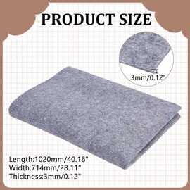 WADORN Chinese Calligraphy Drawing Felt Mat, 40.2x28.1Inch Sumi Xuan Paper Painting Felt Desk Pad Reusable Chinese Traditional Calligraphy Practice Mat for Practice Traditional Painting and Drawing