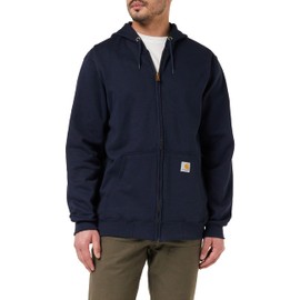 Carhartt Men's Loose Fit Midweight Full-Zip Sweatshirt, New Navy, XX-Large Tall