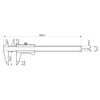 Mahr Vernier Callipers 150 mm Marcal Pockets 16FN Reading: 0.05