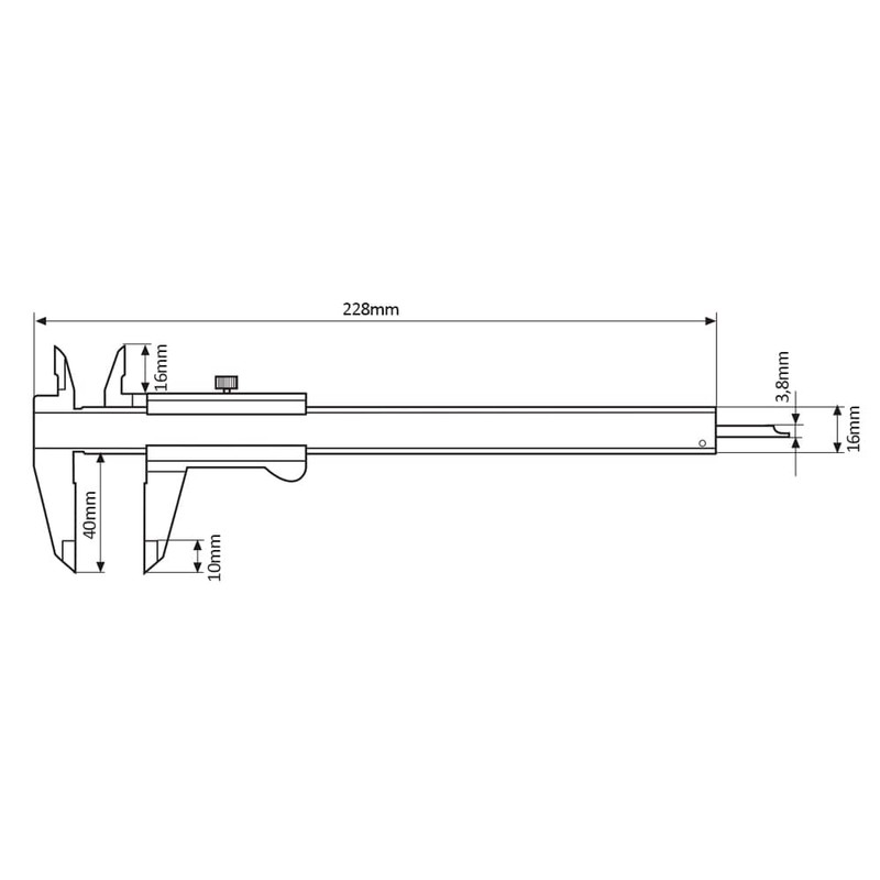 Mahr Vernier Callipers 150 mm Marcal Pockets 16FN Reading: 0.05