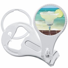 Margarita Beach Nail Clippers Plus Bottle Opener Keychain