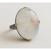 Moonstone Mixed Metal Sterling Silver Cocktail Ring US Size 7