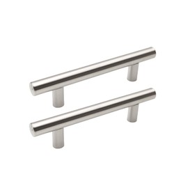 KISNGYAFE 20 Pack Cabinet Pulls Stainless Steel Kitchen Drawer Pulls Kitchen Cabinet and Drawer Handles (Silver, 3-3/4'' Hole Center