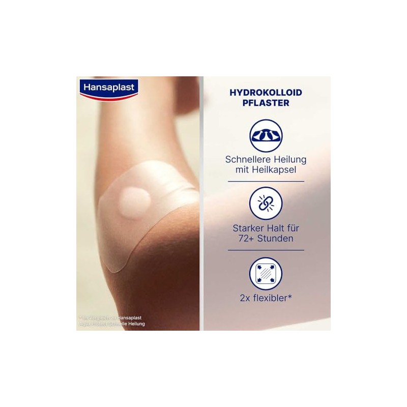 Hansaplast Second Skin Protection Large for Larger Everyday Wounds Ultra