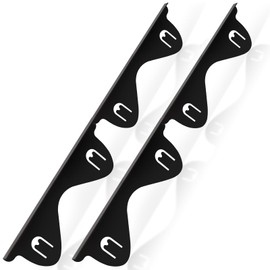 Stainless Steel Stove Gap Covers, 2 Pack Retractable Stove Gap Filler(13.8"–27.5" Length), Stove Guard for Kitchen Oven Gap Between Stovetop and Counter, Easy Clean & Heat Resistant, 2PCS, Black