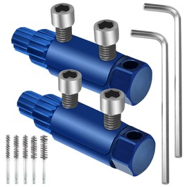 2PCS Broken Pipe Extractor Tool, Stripped Screw Extractor, Broken Faucet Removal Tool Fits 1/2'' to 1'' Pipe for Removing Broken Pipe in Bathroom with 5 Sizes of Stainless Steel Brushes for Drill