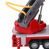 1:50 Ladder Fire Truck Alloy Model 180° Rotating Table Fire