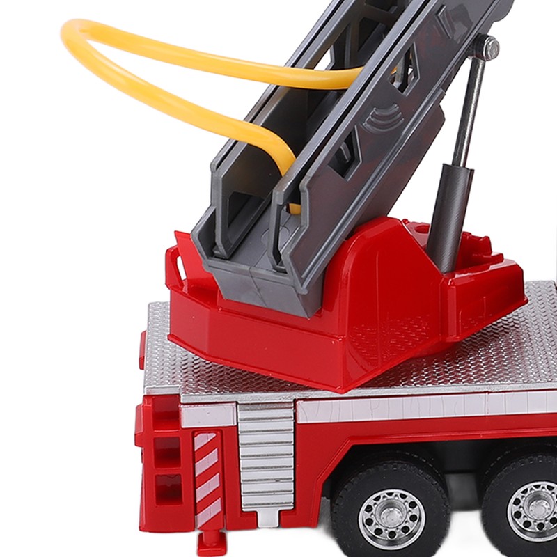 1:50 Ladder Fire Truck Alloy Model 180° Rotating Table Fire