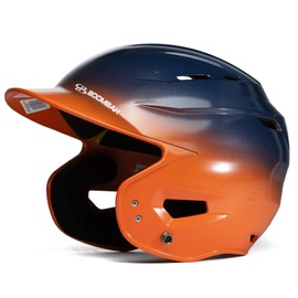 Boombah DEFCON Sleek Metallic Gloss Fade Batting Helmet NOSCAE Metallic Navy/Metallic Orange - Size Junior 6 1/4" - 7"
