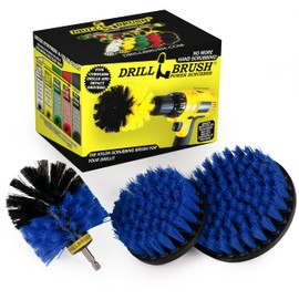 Aquatic Brush Cleaning Supplies - Pool Cleaning Accessories Drill Attachment Cleaning Head - Pool Upkeep and Cleaning Supplies - Pool Liner Brush - Carpet Cleaner - Deck Brush - Tank Power Cleaning