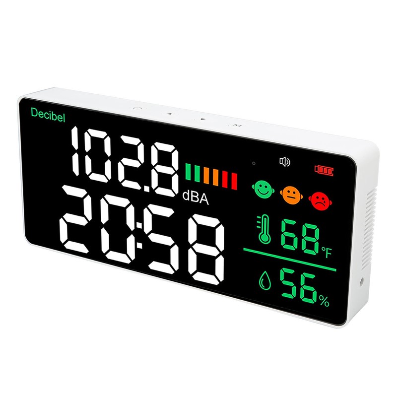 Decibel Meter 30 To 130db Wall Mounted Sound Level Reader