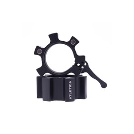 Atletica Aluminium Dumbbell Clasps, 50 mm, Magnetic, Rubber Protection on the Inside, Excellent Hold, Available in 4 Colours, Red