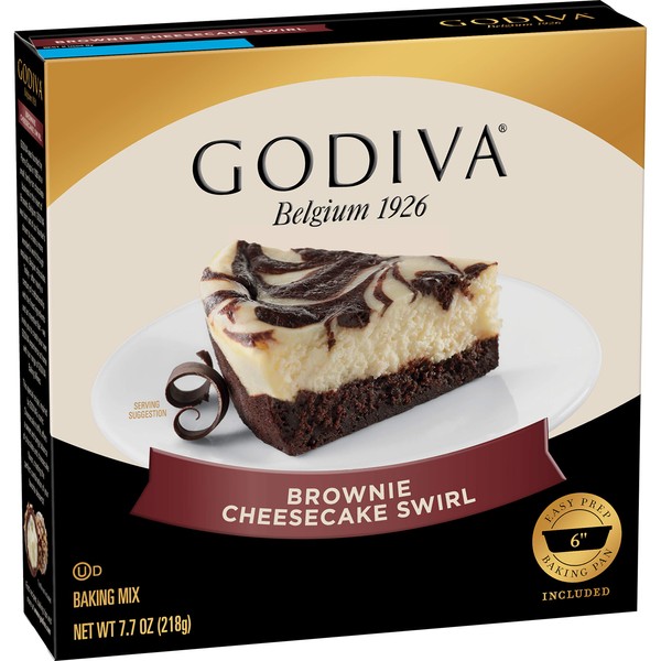 Godiva Brownie Cheesecake Swirl Baking Mix, 7.7 oz